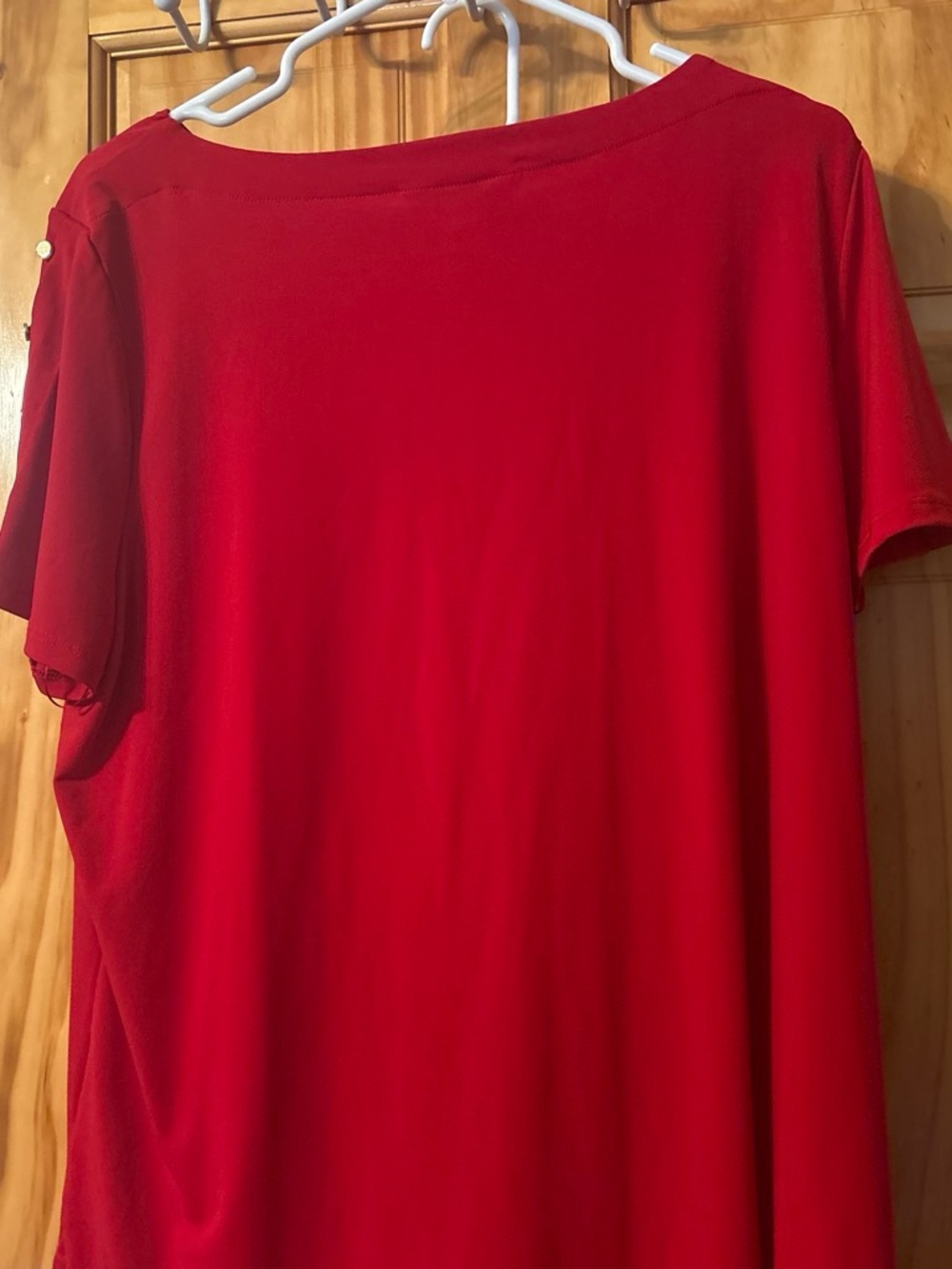 Liz Claiborne Bright Red Short-Sleeve Tee